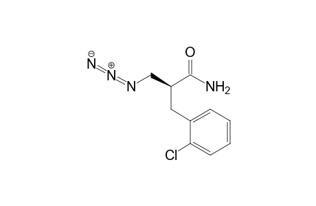 (S)-.beta.-Azido-.alpha.-(o-chlorophenylmethyl)propanamide