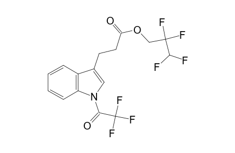 Indole-3-propionic acid, N-trifluoroacetyl-, 2,2,3,3-tetrafluoro-1-propyl ester