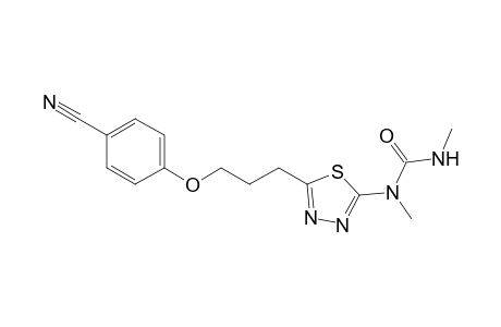 Urea, N-[5-[3-(4-cyanophenoxy)propyl]-1,3,4-thiadiazol-2-yl]N,N'-dimethyl-