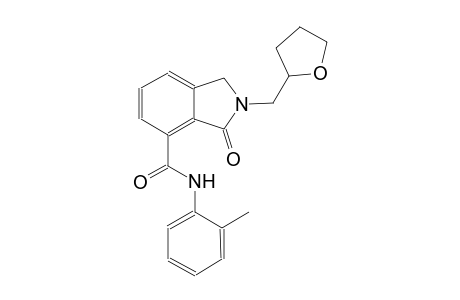 1H-isoindole-4-carboxamide, 2,3-dihydro-N-(2-methylphenyl)-3-oxo-2-[(tetrahydro-2-furanyl)methyl]-