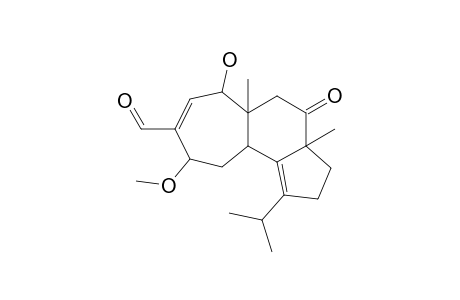 GLAUCOPINE_B;14-HYDROXY-11-METHOXY-8-OXOCYATHA-3,12-DIENE-12-CARBALDEHYDE
