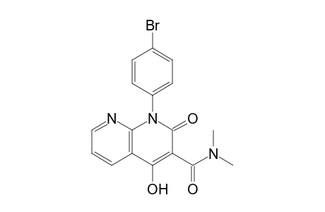 4-Hydroxy-N,N-dimethyl-2-oxo-1-(4-Bromophenyl)-1,2-dihydro-1,8-naphthridine-3-carboxamide