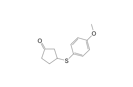 3-(4-methoxyphenyl)sulfanylcyclopentanone
