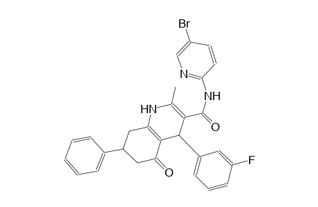 N-(5-bromo-2-pyridinyl)-4-(3-fluorophenyl)-2-methyl-5-oxo-7-phenyl-1,4,5,6,7,8-hexahydro-3-quinolinecarboxamide