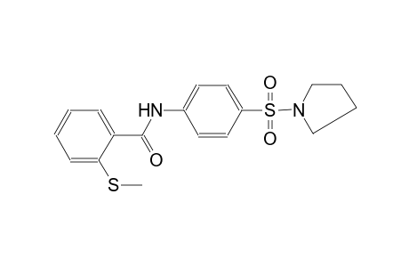2-(Methylsulfanyl)-N-[4-(1-pyrrolidinylsulfonyl)phenyl]benzamide