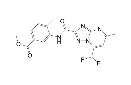 methyl 3-({[7-(difluoromethyl)-5-methyl[1,2,4]triazolo[1,5-a]pyrimidin-2-yl]carbonyl}amino)-4-methylbenzoate