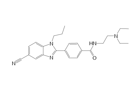 N-[2'-(N',N'-Diethylamino)ethyl]-[1"-propyl-5"-cyano-1H-benzimidazol-2"-yl]-benzamide