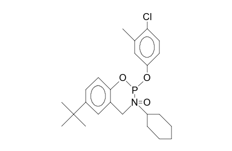 6-tert-Butyl-2-(4-chloro-3-methyl-phenoxy)-3-cyclohexyl-3,4-dihydro-2H-1,3,2-benzoxazaphosphorine 2-oxide