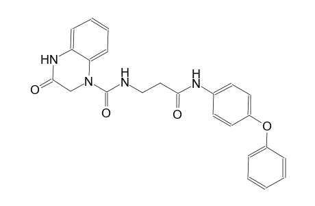 3-oxo-N-[3-oxo-3-(4-phenoxyanilino)propyl]-3,4-dihydro-1(2H)-quinoxalinecarboxamide
