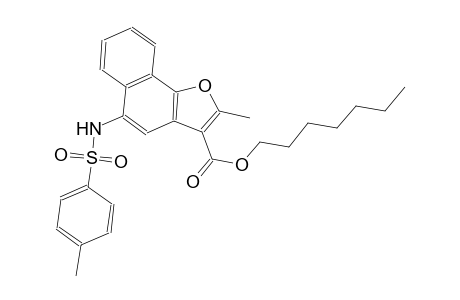 naphtho[1,2-b]furan-3-carboxylic acid, 2-methyl-5-[[(4-methylphenyl)sulfonyl]amino]-, heptyl ester