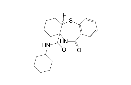 11-Oxo-5a,6,7,8,9,9a,10,11-octahydrodibenzo[b,f][1,4]thiazepin-9a-(N-cyclohexylcarboxamide)