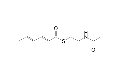 S-(2-acetamidoethyl) hexa-2,4-dienethioate