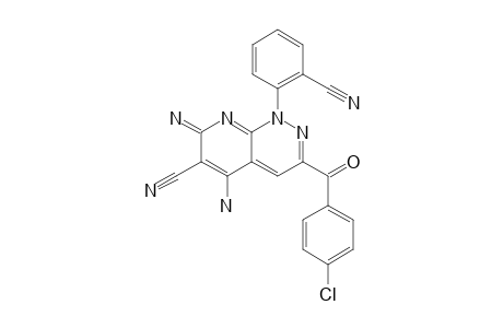 5-AMINO-3-(4-CHLORO-BENZOYL)-6-CYANO-(2-CYANOPHENYL)-1,7-DIHYDRO-7-IMINOPYRIDO-[2,3-C]-PYRIDAZINE