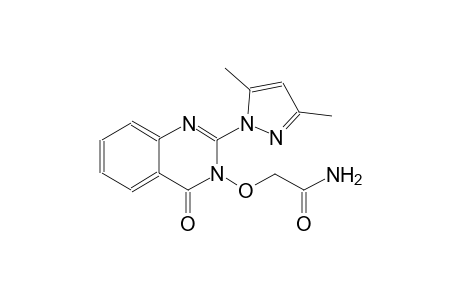 2-[(2-(3,5-dimethyl-1H-pyrazol-1-yl)-4-oxo-3(4H)-quinazolinyl)oxy]acetamide