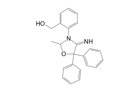 2-Methyl-3-(o-hydroxymethylphenyl)-4-imino-5,5-diphenyloxazolidine