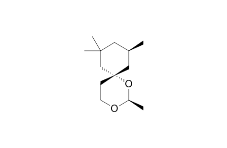 TRANS-2-METHYL-1,3-DIOXANE-TRANS-SPIRO-3',3',5'-TRIMETHYL-4-CYCLOHEXANE
