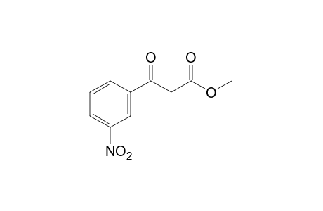 (m-nitrobenzoyl)acetic acid, methyl ester