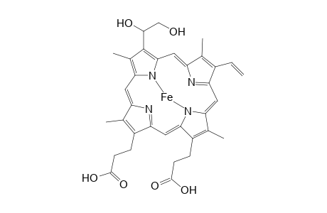 12-[1',2'-Dihydroxyethyl)-modified HEME
