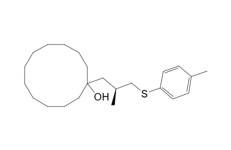Cyclododecanol, 1-[2-methyl-3-[(4-methylphenyl)thio]propyl]-, (S)-