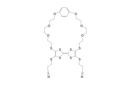 1,4,5,8-Tetrahydro-2,7(6)-bis(2'-cyanoethylthio)-3,6(7)-[1,4-bis(2-(2-(2-thioethoxy)ethoxy)ethoxy)phenylene]-1,4,5,8-tetrathiafulvalene