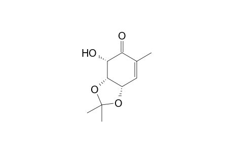 (3aR,4S,7aS)-2,2,6-trimethyl-4-oxidanyl-4,7a-dihydro-3aH-1,3-benzodioxol-5-one