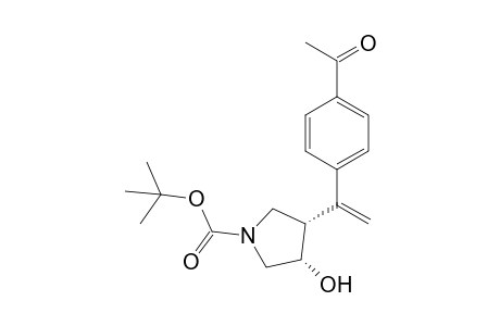 (3S,4S)-4-[1-(4-Acetyphenyl)ethenyl]-1-(tert-butoxycarbonyl)-3-pyrrolidinol
