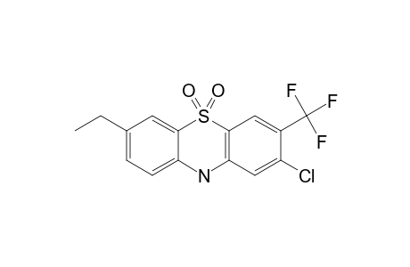 2-CHLORO-7-ETHYL-3-TRIFLUOROMETHYL-10H-PHENOTHIAZINE-5,5-DIOXIDE