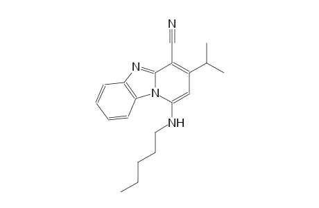 3-isopropyl-1-(pentylamino)pyrido[1,2-a]benzimidazole-4-carbonitrile