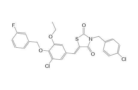 2,4-thiazolidinedione, 5-[[3-chloro-5-ethoxy-4-[(3-fluorophenyl)methoxy]phenyl]methylene]-3-[(4-chlorophenyl)methyl]-, (5Z)-
