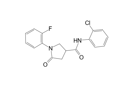 1-(2-Fluoro-phenyl)-5-oxo-pyrrolidine-3-carboxylic acid (2-chloro-phenyl)-amide