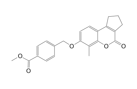 methyl 4-{[(6-methyl-4-oxo-1,2,3,4-tetrahydrocyclopenta[c]chromen-7-yl)oxy]methyl}benzoate