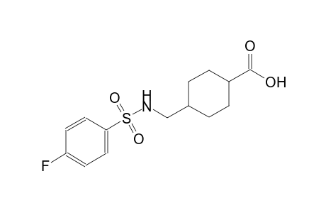 cyclohexanecarboxylic acid, 4-[[[(4-fluorophenyl)sulfonyl]amino]methyl]-