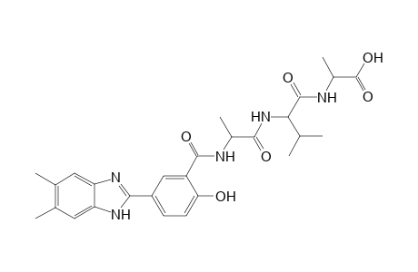 5-(5,6-dimethyl-1H-benzo[d]imidazol-2-yl)-2-hydroxybenzoyl Ala-Val-Ala Dev
