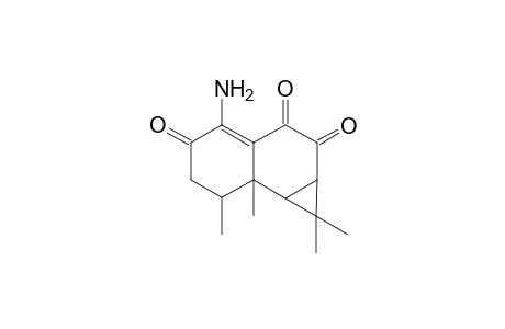 1-Amino-4,5-dimethyl-6,7-(2',2'-dimethylcyclopropano)-(octahydro)naphthalene-2,8,9-trione