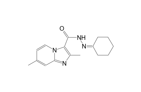 imidazo[1,2-a]pyridine-3-carboxylic acid, 2,7-dimethyl-, 2-cyclohexylidenehydrazide