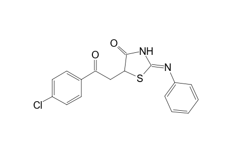 2-Phenylimino-5-[2-(4-chlorophenyl)-2-oxoethyl]-4-oxo-1,3-thiazolidine