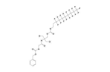 N-(3,3,4,4,5,5,6,6,7,7,8,8,9,9,10,10,10-heptadecafluorodecyl)carbamic acid [2-[[2-(benzyloxycarbonylamino)acetyl]amino]-3-hydroxy-2-methylol-propyl] ester