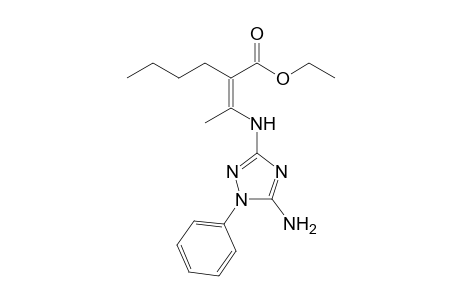 (Z)-Ethyl 2-(1-(5-amino-1-phenyl-1H-1,2,4-triazol-3-ylamino)-ethylidene)hexanoate