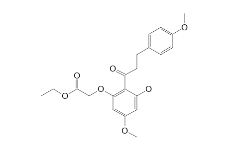 2'-(ETHOXYCARBONYL)-METHOXY-6'-HYDROXY-4,4'-DIMETHOXY-DIHYDRO-CHALCONE