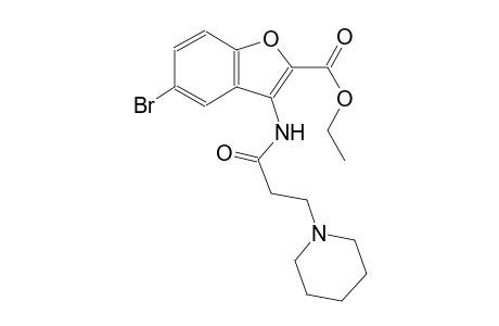 Ethyl 5-bromo-3-([3-(1-piperidinyl)propanoyl]amino)-1-benzofuran-2-carboxylate