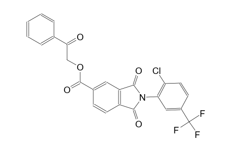 1H-isoindole-5-carboxylic acid, 2-[2-chloro-5-(trifluoromethyl)phenyl]-2,3-dihydro-1,3-dioxo-, 2-oxo-2-phenylethyl ester