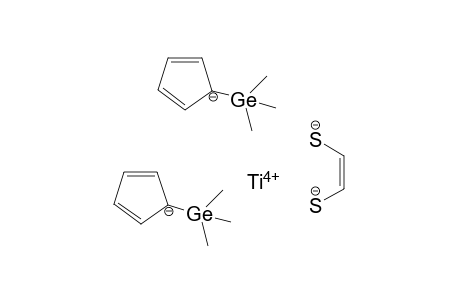 Bis(eta5-trimethylgermylcyclopentadienyl)-cis-1,2-ethendithiolatotitan(IV)