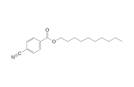 p-cyanobenzoic acid, decyl ester