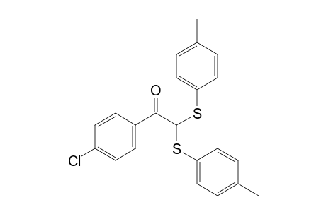 (p-chlorophenyl)glyoxal, 1-(di-p-tolyl mercaptal)