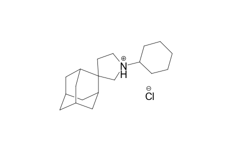1'-cyclohexylspiro[adamantane-2,3'-pyrrolidine], hydrochloride
