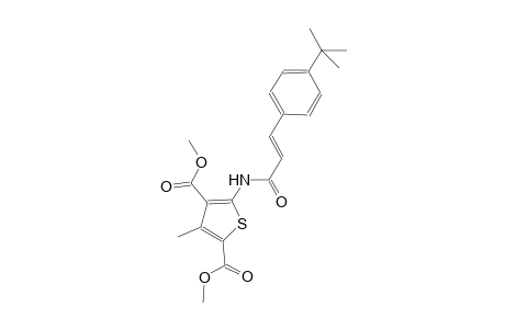 dimethyl 5-{[(2E)-3-(4-tert-butylphenyl)-2-propenoyl]amino}-3-methyl-2,4-thiophenedicarboxylate