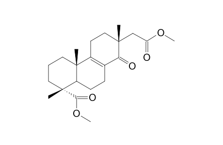 Methyl 16-(methoxycarbonyl)-androst-8-ene-14-oxo-18-isopimarate