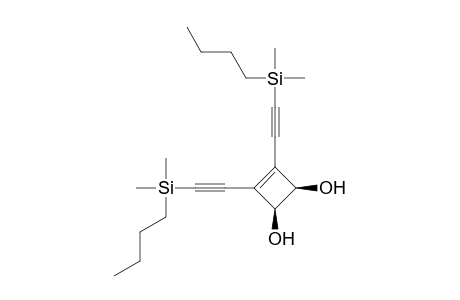 3-Cyclobutene-1,2-diol, 3,4-bis[(butyldimethylsilyl)ethynyl]-, cis-