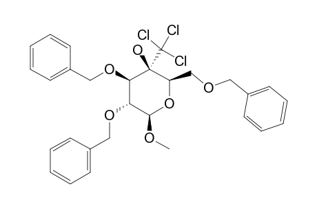 METHYL-2,3,6-TRI-O-BENZYL-4-C-TRICHLOROMETHYL-BETA-D-GALACTOPYRANOSIDE