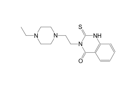 4(1H)-quinazolinone, 3-[2-(4-ethyl-1-piperazinyl)ethyl]-2,3-dihydro-2-thioxo-